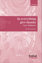 In Everything Give Thanks SATB choral sheet music cover